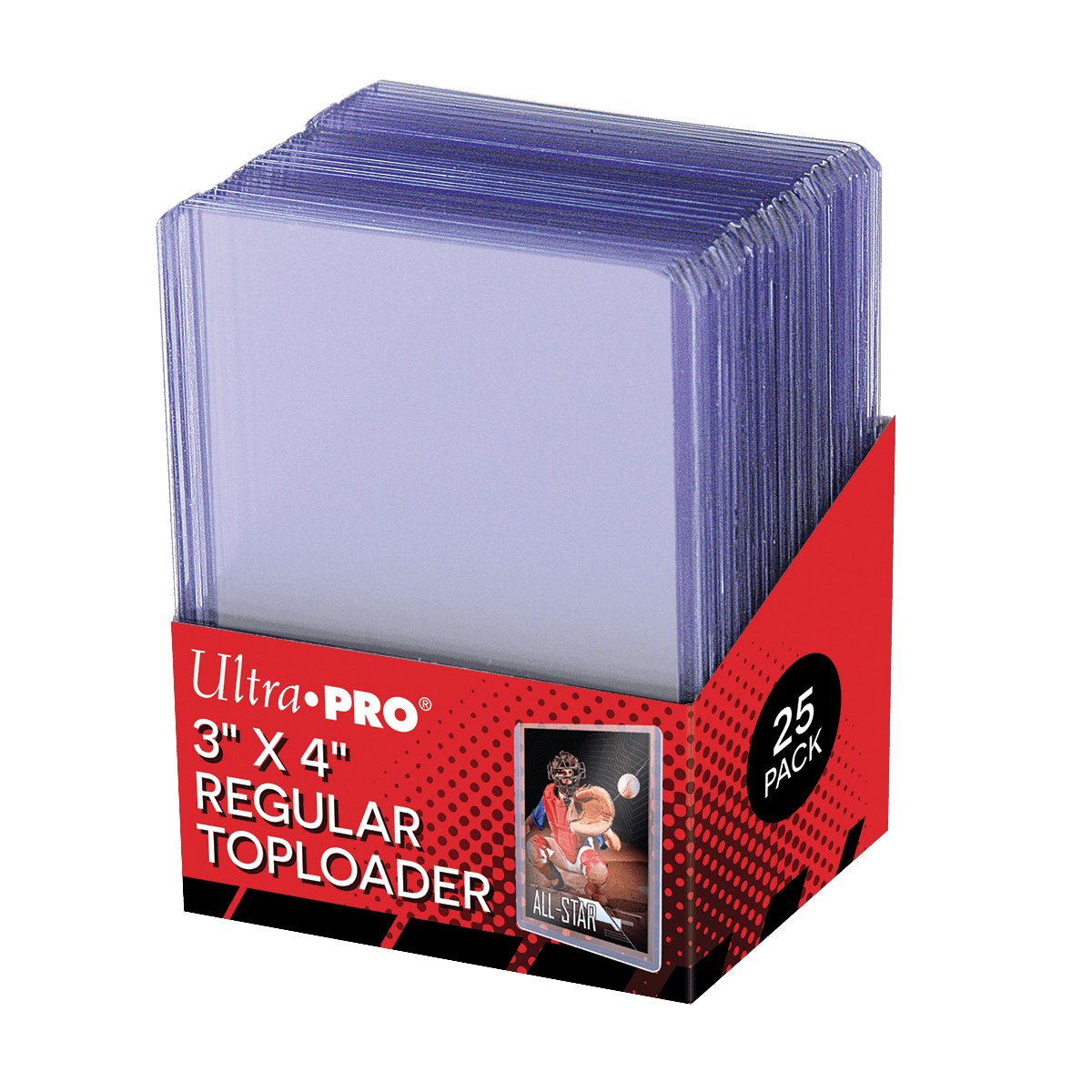 Toploader trasparente 25 pz