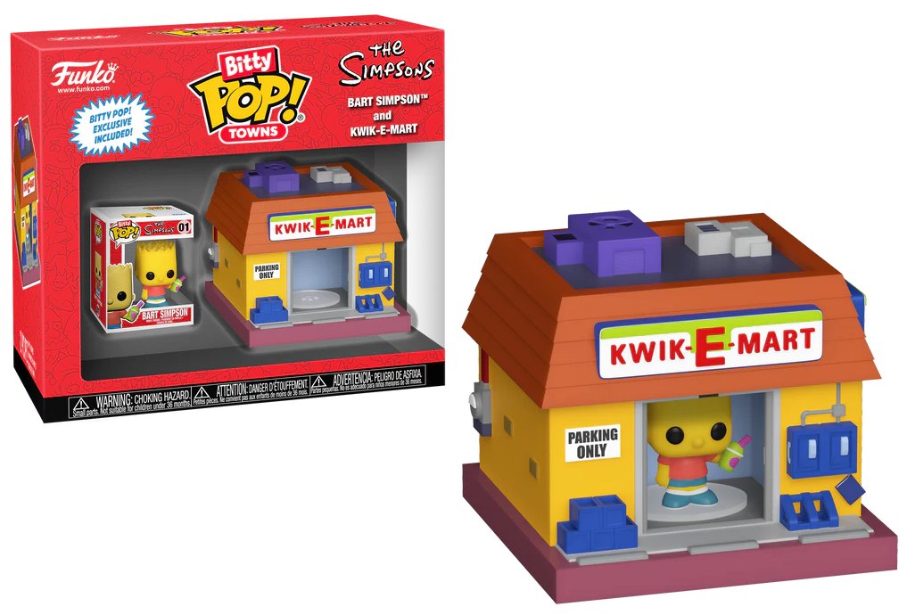 Bart Simpson and Kwik-E-Mart FunkoBitty POP Town The Simpson