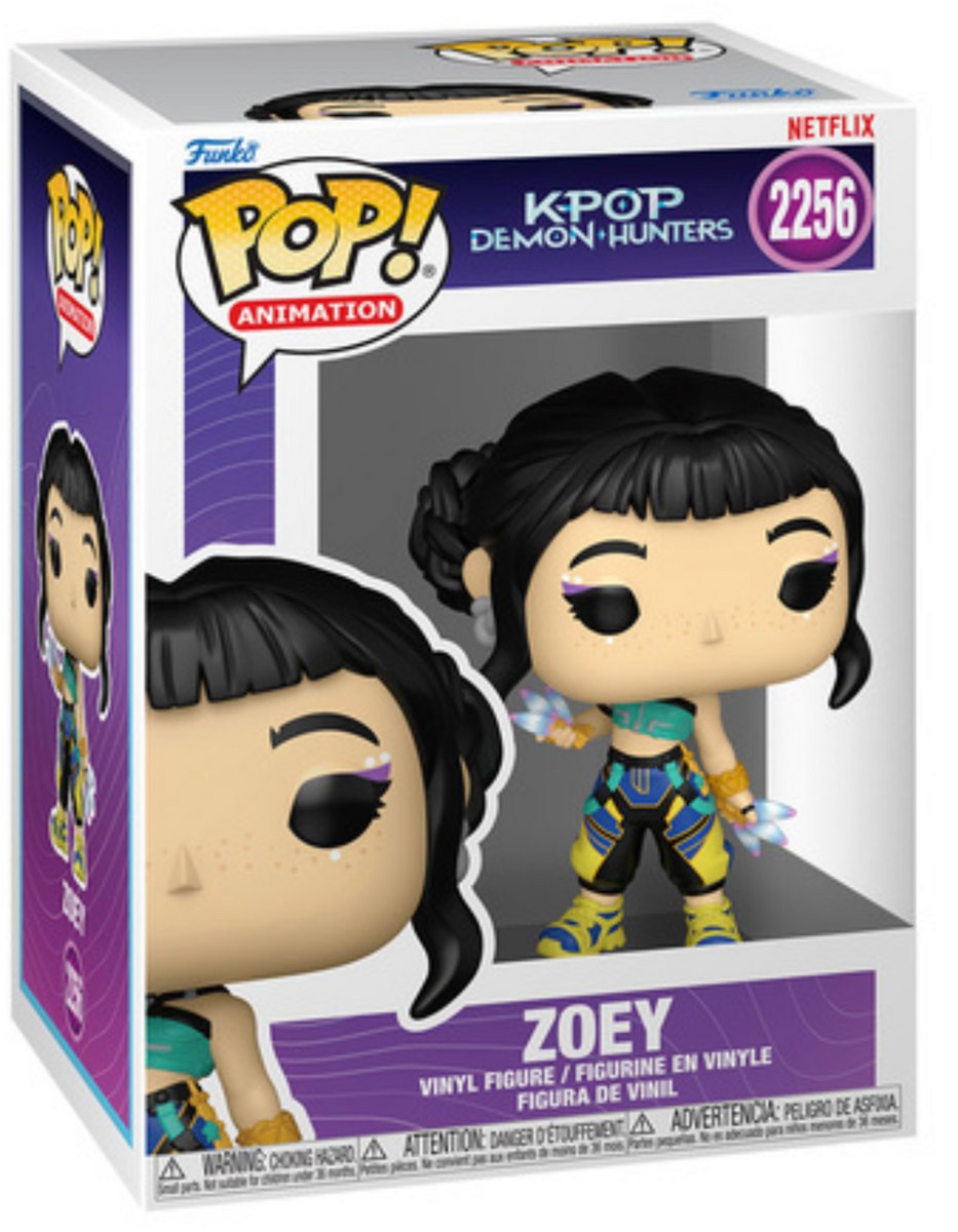 2256 Zoey Kpop Demon Hunters Funko Pop Animation