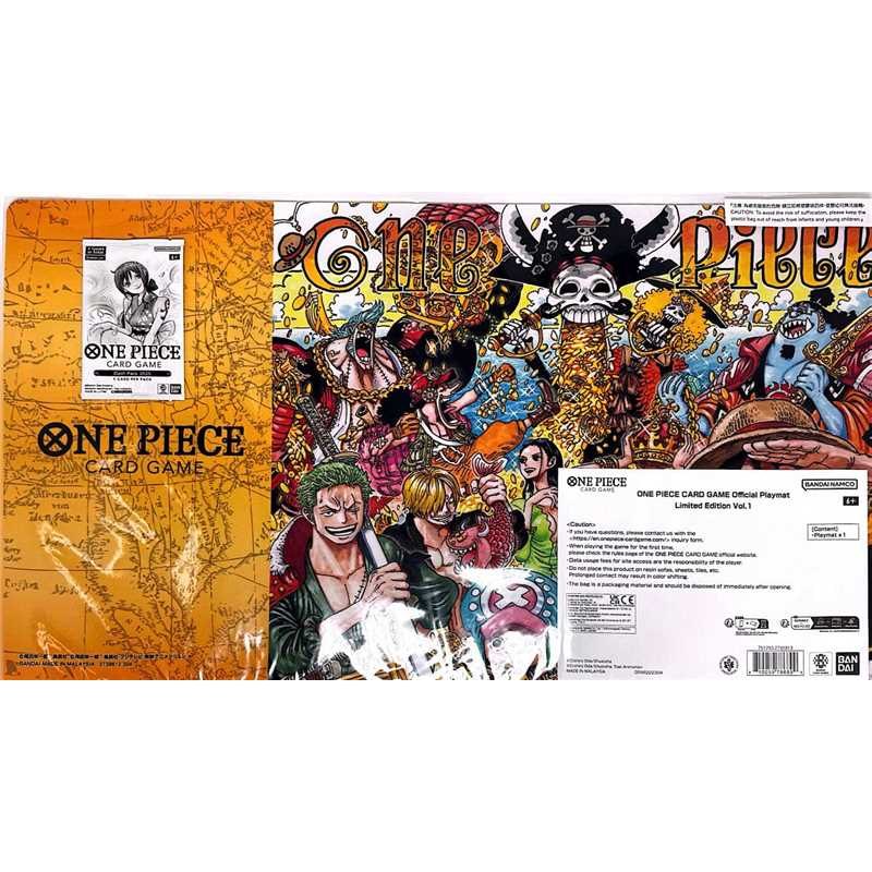 One Piece Card Game Official Playmat Limited Edition Vol.1 + Dash Pack 2025 Gift
