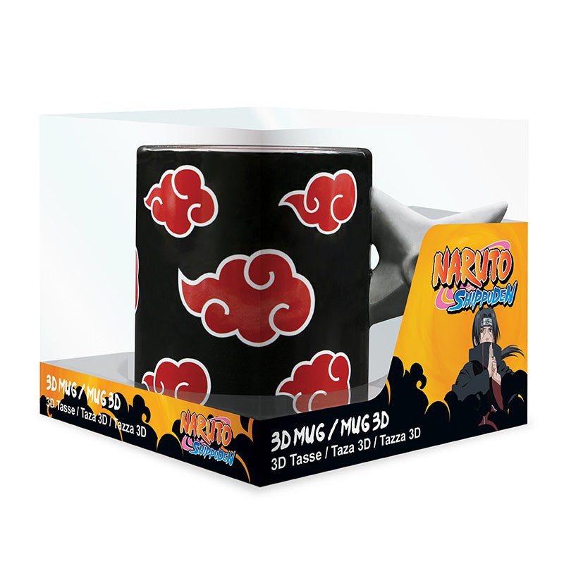 NARUTO SHIPPUDEN - Tazza 3D handle: "Shuriken Akatsuki" ABYSTYLE