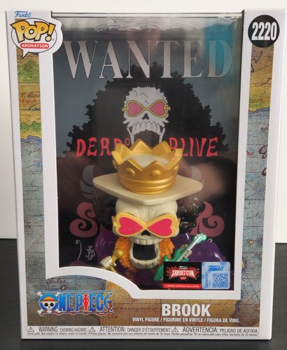 2220 Brook (Wanted) (Exlusive) FUNKO POP Animation Cover: One Piece