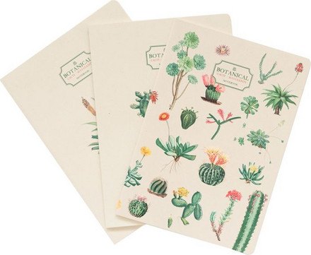 Botanical Cacti Set 3 A5 Notebook-Botanical Cacti